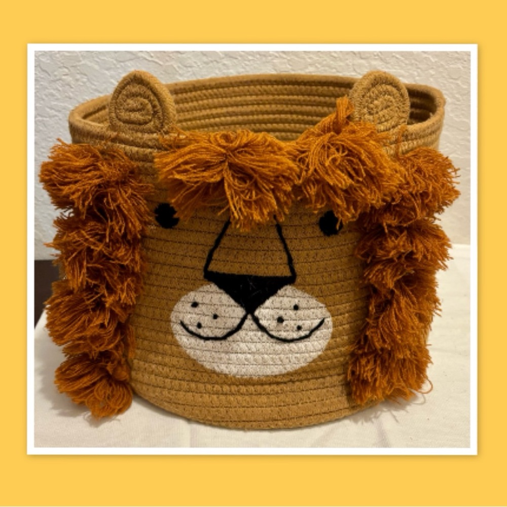 Lion Kids' Coiled Rope Basket By Pillowfort